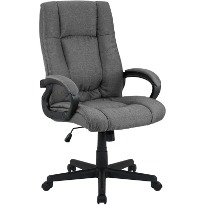 CLP Bürostuhl ergonomisch mit Rollen und Höhenverstellung, Chefsessel höhenverstellbar und Wippfunktion, rückenschonend, Drehstuhl Sparta