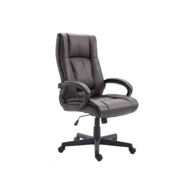 CLP Bürostuhl ergonomisch mit Rollen und Höhenverstellung, Chefsessel höhenverstellbar und Wippfunktion, rückenschonend, Drehstuhl Sparta