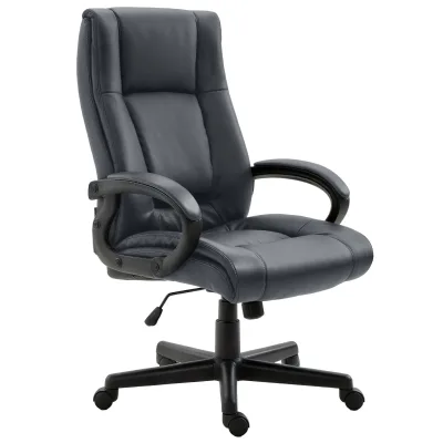 CLP Bürostuhl ergonomisch mit Rollen und Höhenverstellung, Chefsessel höhenverstellbar und Wippfunktion, rückenschonend, Drehstuhl Sparta