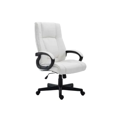 CLP Bürostuhl ergonomisch mit Rollen und Höhenverstellung, Chefsessel höhenverstellbar und Wippfunktion, rückenschonend, Drehstuhl Sparta