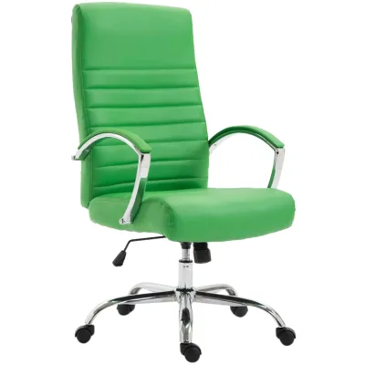 CLP Bürostuhl ergonomisch Valais Kunstleder, moderner Schreibtischstuhl, höhenverstellbarem Sitz und einer Belastbarkeit von 136 kg