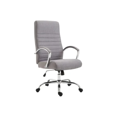 CLP Bürostuhl ergonomisch Valais Stoffbezug, moderner Drehstuhl mit höhenverstellbarem Sitz, Stoffbezug, bis 136 kg belastbar