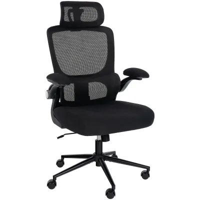 CLP Bürostuhl Newberg I Schreibtischstuhl ergonomisch höhenverstellbar I Drehstuhl bis 135 kg I Atmungsaktiver Netzbezug