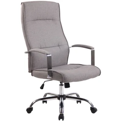 CLP Bürostuhl Portland Mit Kunstlederbezug Oder Stoffbezug   Höhenverstellbarer Ergonomischer Bürosessel I Chefsessel Mit Lehne
