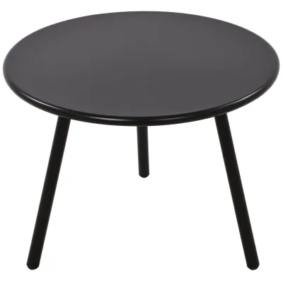 CLP Couchtisch Minot I Runder Loungetisch für draußen und drinnen I Gartentisch wetterfest und UV-beständig I Outdoor Beistelltisch