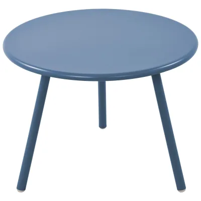 CLP Couchtisch Minot I Runder Loungetisch für draußen und drinnen I Gartentisch wetterfest und UV-beständig I Outdoor Beistelltisch