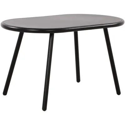 CLP Couchtisch Velva I Ovaler Loungetisch für draußen und drinnen I Gartentisch wetterfest und UV-beständig I Outdoor Beistelltisch