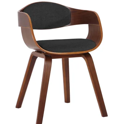 CLP Esszimmerstuhl ergonomisch Kingston,Lehnstuhl mit umlaufender Rückenlehne, Holzgestell belastbar bis 150 kg