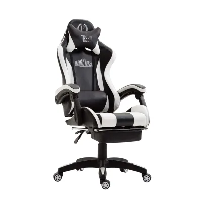 CLP Gaming Bürostuhl IGNITE mit Kunstlederbezug I Schreibtischstuhl mit Armlehnen I verstellbarer Drehstuhl im sportlichen Design