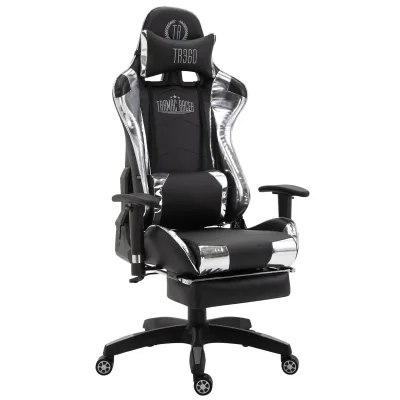 CLP Gaming Bürostuhl Turbo I Höhenverstellbarer Schreibtischstuhl Mit Fußablage