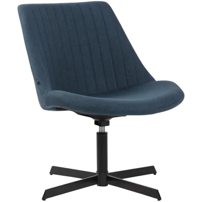 CLP Lounger Granby I 360 Grad Drehbarer Relax Sessel Mit Stoffbezug I Ergonomisches Design Mit Bodenschonern I Polsterstuhl Mit Rückenlehne