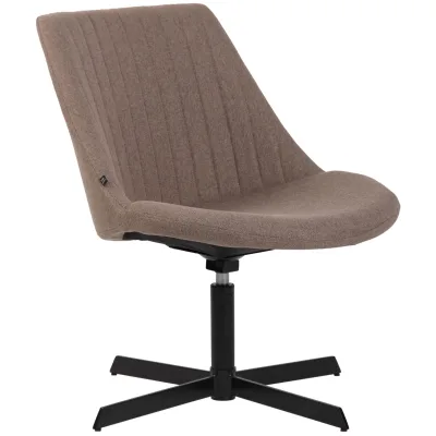 CLP Lounger Granby I 360 Grad Drehbarer Relax Sessel Mit Stoffbezug I Ergonomisches Design Mit Bodenschonern I Polsterstuhl Mit Rückenlehne