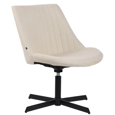 CLP Lounger Granby I 360 Grad Drehbarer Relax Sessel Mit Stoffbezug I Ergonomisches Design Mit Bodenschonern I Polsterstuhl Mit Rückenlehne