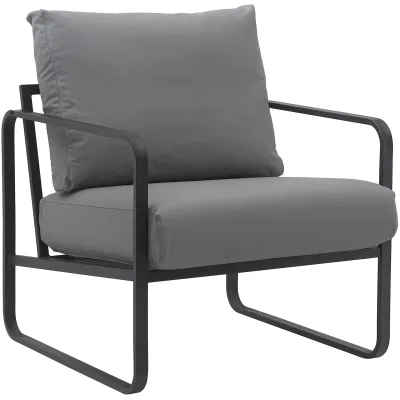 CLP Lounger Manea I Relaxsessel Kunstleder Oder Stoff Bezug I Mit Stabilem Metallgestell I Gepolsteter Clubsessel