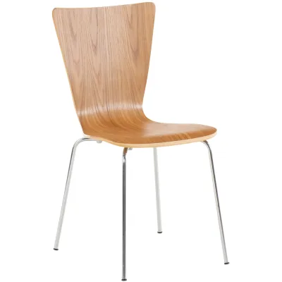 CLP Besucherstuhl Eiche 43x84x50 cm