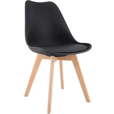 CLP Esszimmerstuhl Schwarz 49x83x50 cm