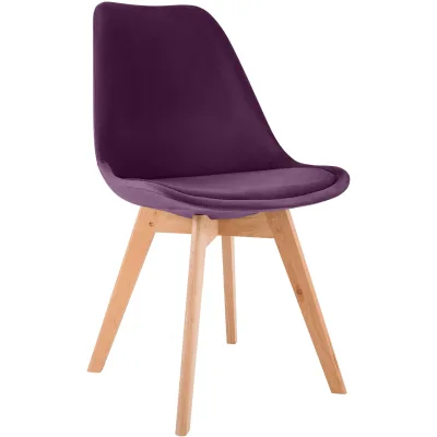 CLP Esszimmerstuhl Lila 49x83x50 cm
