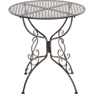 CLP Gartenbeistelltisch Bronze 70x74x70 cm