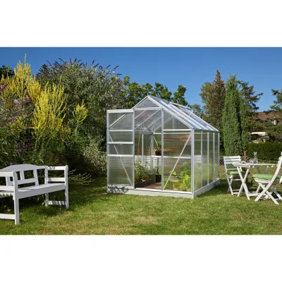 Comfort Edition Comet 5000 HKP 4mm, alu inkl. Fundamentrahmen, automatischem Fensteröffner und Regenfallrohr-Set
