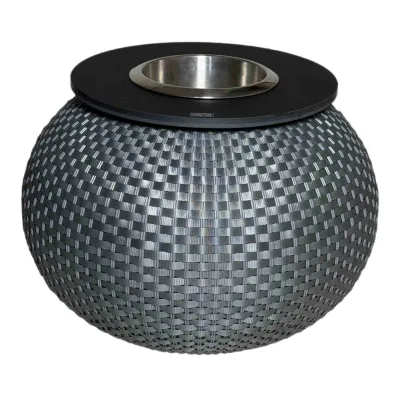 COOTAB COOLER TABLE 3-in-1 Loungetisch mit Edelstahl-Kühler Milano 40 cm