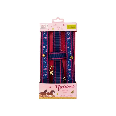 Coppenrath 13813 - Die Spiegelburg - Pferdefreunde - Pferdeleine mit 2 Glöckchen, lila