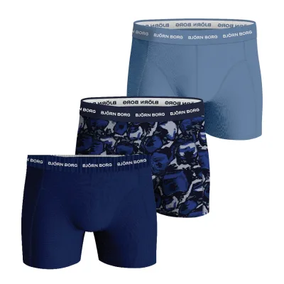 Cotton Stretch Boxer Trunks 3P Herren Boxershort