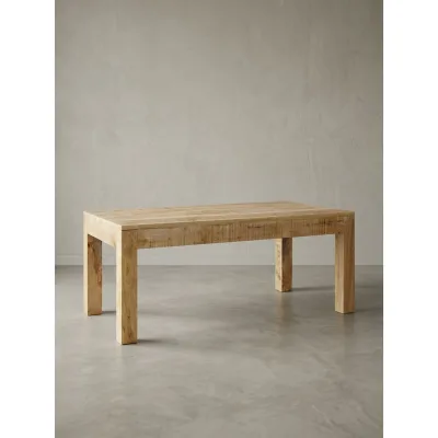 Couchtisch Mango Massivholz Natur, Landhaus-Stil Rustikal 110 x 60 x 47 cm