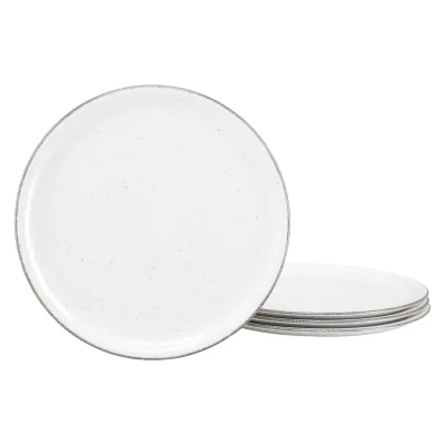 Creatable 24847 Pizzateller Serie Vintage Nature 4-tlg Geschirrset 4 Personen