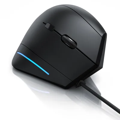 CSL ergonomische Maus, kabelgebunden, ergonomische Vertikalmaus zur Vorbeugung von Maus-/Tennisarm