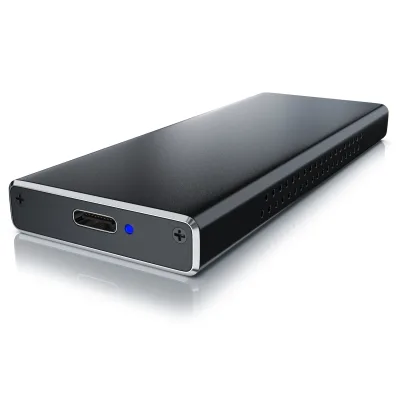 CSL M.2 Key-M PCIe Festplatten-Gehäuse extern USB 3.2 für NVME M.2 SSDs / unterstützt UASP