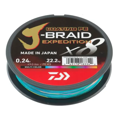 Daiwa J-Braid Exped. X8E 0.32mm-300m smash orange Geflochtene Schnur