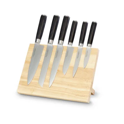 Damastmesser Set 7tlg, inkl Messerblock