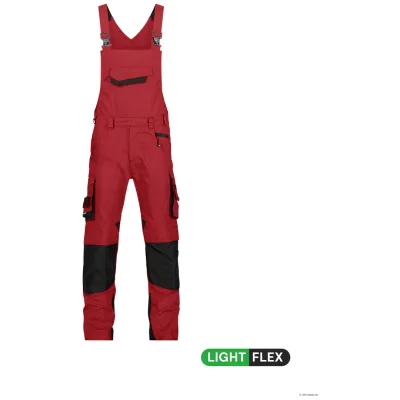 Dassy Arbeitslatzhose mit Kniepolstertaschen Voltic 400148 Gr. 46-PLUS rot/schwarz