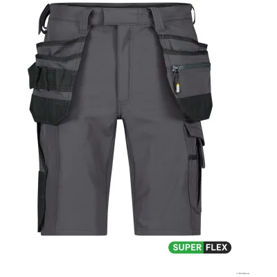 Dassy Arbeitsshorts mit Holstertaschen Aurax 250111 Gr. 50-STANDARD anthrazitgrau/schwarz