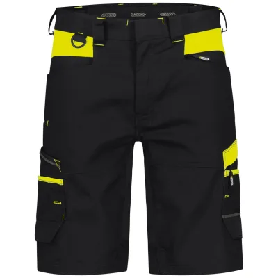 Dassy Arbeitsshorts Stretch Manilla 250108 Gr. 60 schwarz/neongelb