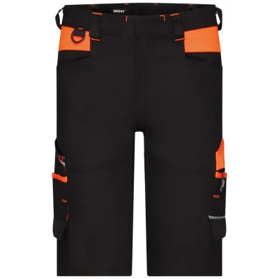 Dassy Arbeitsshorts Stretch Manilla 250108 PESCORE41 Gr. 63 schwarz/neonorange