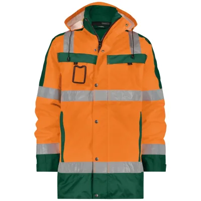 Dassy DASSY® Limasol Warnschutz Parka PES70 STANDARD 500132 Gr. 4XL neonorange/flaschengrün