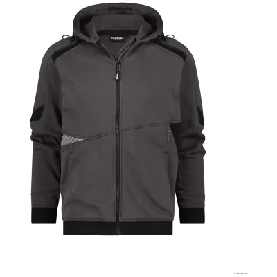 Dassy Kapuzen-Sweatjacke Lunax 300549 COPES80 Gr. XL anthrazitgrau/schwarz