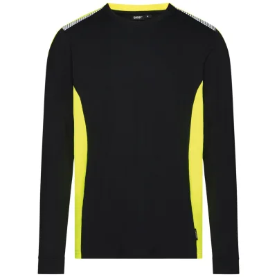 Dassy Langarmshirt Tacoma 710099 COPES03 Gr. M schwarz/neongelb