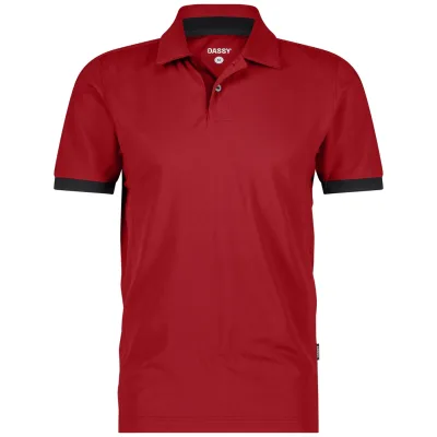 Dassy Poloshirt 710079 Traxion Next PESRE44 Gr. S ROT/SCHWARZ