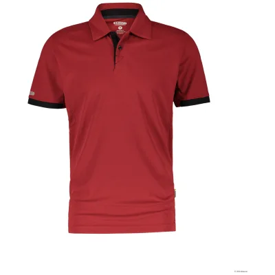 Dassy Poloshirt Traxion 710026 PES44 Gr. M rot/schwarz