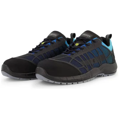 Dassy Sicherheitshalbschuh Nox 10011 S3 FO SRC ESD Gr. 44 azurblau/schwarz