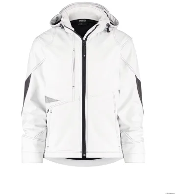 Dassy Softshell-Jacke Gravity 300396 PES21 Gr. 3XL weiß/anthrazitgrau