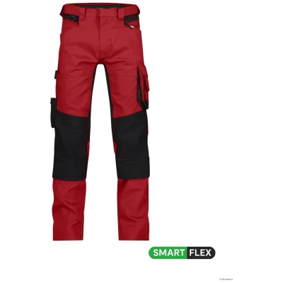 Dassy Stretch-Arbeitsbundhose Dynax 200980 PESCO41 Gr. 56-MINUS rot/schwarz