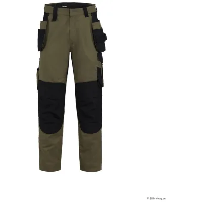 Dassy Stretch-Arbeitsbundhose Rossi Flex 201208 Gr. 62-STANDARD kakigrün/schwarz