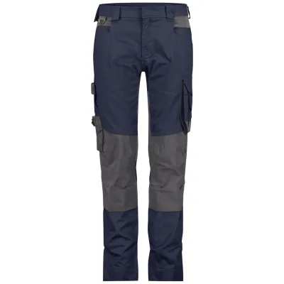 Dassy Stretch-Arbeitshose mit Kniepolstertaschen 201161 Gr. 32 nachtblau/anthrazit