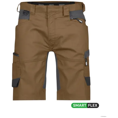Dassy Stretch-Arbeitsshorts Axis 250082 PESCO41 Gr. 64 lehmbraun/anthrazitgrau
