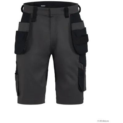 Dassy Stretch-Arbeitsshorts Kuma Flex 250126 PESCORE42 Gr. 50 anthrazit/schwarz