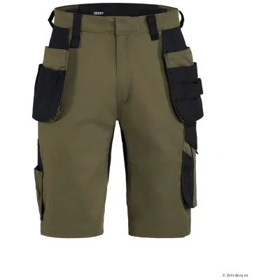 Dassy Stretch-Arbeitsshorts Kuma Flex 250126 PESCORE42 Gr. 58 kakigrün/schwarz