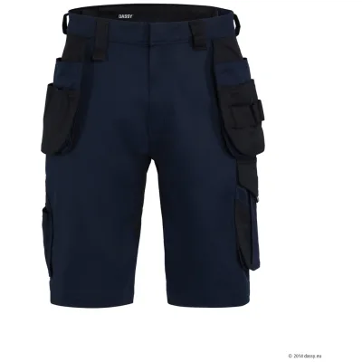 Dassy Stretch-Arbeitsshorts Kuma Flex 250126 PESCORE42 Gr. 62 nachtblau/schwarz